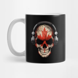 Dark Skull Deejay with Canadian Flag Mug